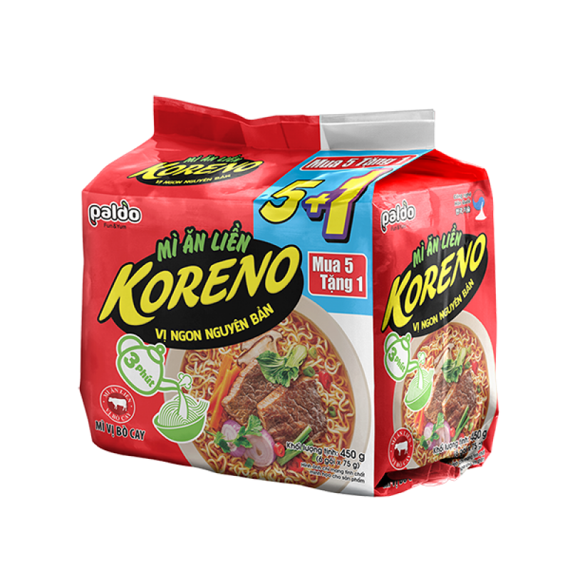 Koreno Instant Noodles Hot Beef Flavor