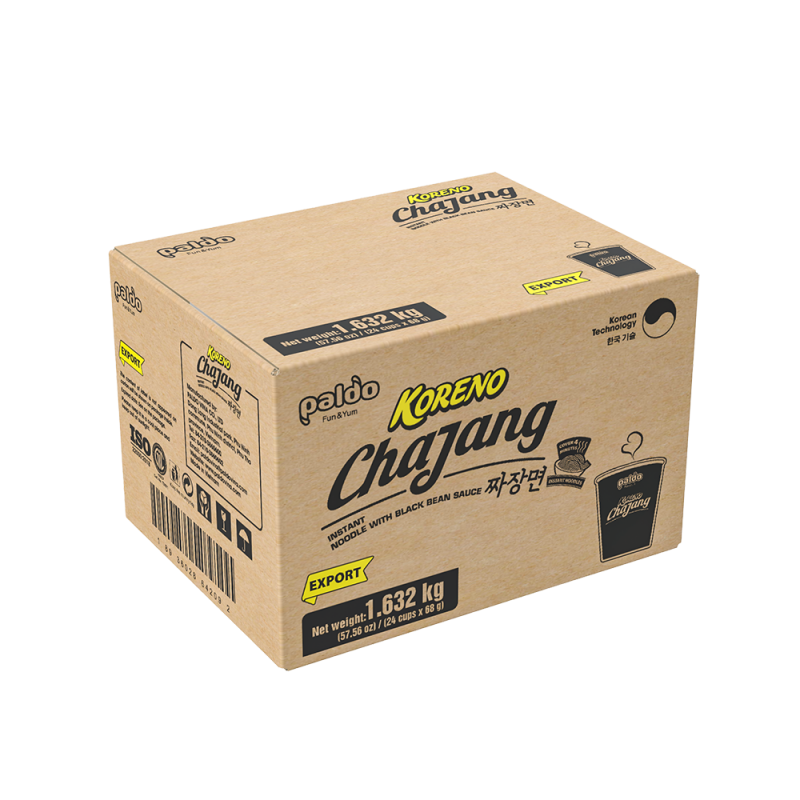 Koreno Instant Noodles Chajang Black Beans Sauce Flavor Cup