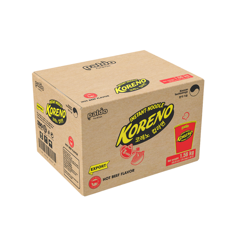 Koreno Instant Noodles Hot Beef Flavor Cup